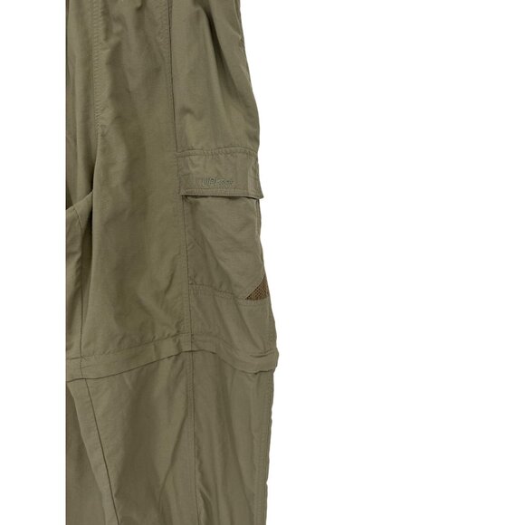 Columbia Womens  Green Hiking Pants size medium Nylon Pockets Zip-Off shorts - Picture 2 of 5